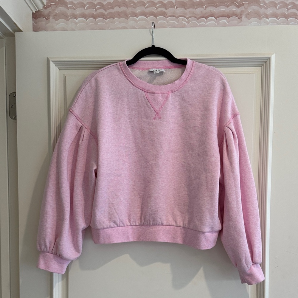 Topshop Light Pink Crew Neck Sweater